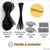 PiuPet Filet de protection chat | 8x3 m | Filet chat balcon fil métallique