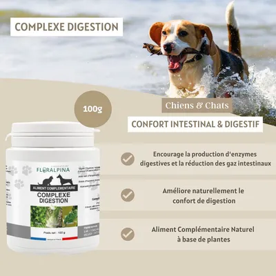 Complexe digestion 100g pour chien et chat - Laboratoire Floralpina
