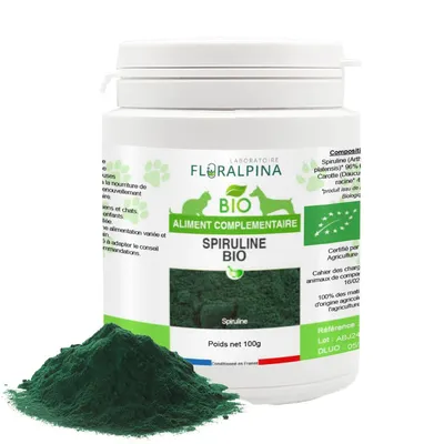 Floralpina – Spiruline biologique en poudre – 100g