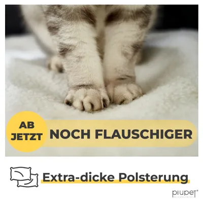 PiuPet® Selbstheizende Katzendecke I 60x45cm I Heizdecke ohne Strom