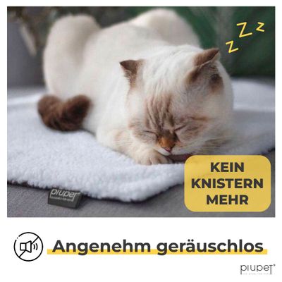 PiuPet® Selbstheizende Katzendecke I 60x45cm I Heizdecke ohne Strom
