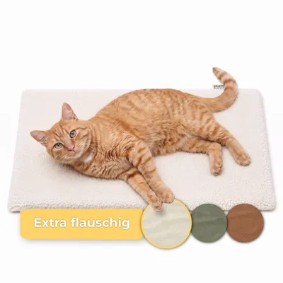 PiuPet® Selbstheizende Katzendecke I 60x45cm I Heizdecke ohne Strom