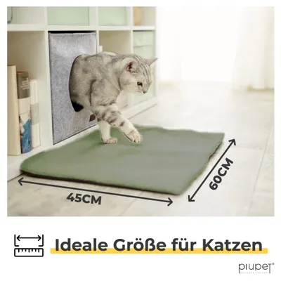 PiuPet® Selbstheizende Katzendecke I 60x45cm I Heizdecke ohne Strom PiuPet® Selbstheizende Katzendecke I 60x45cm I Heizdecke ohne Strom
