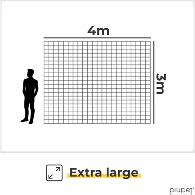 PiuPet Filet de protection chat | 4x3 m | Filet chat balcon transparent