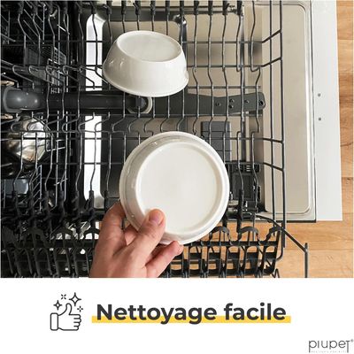 PiuPet Lot de 2 gamelles pour chat