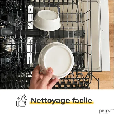 PiuPet Lot de 2 gamelles pour chat