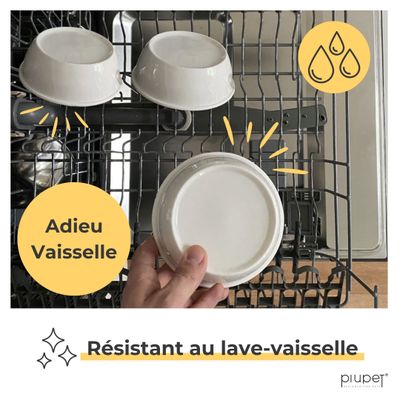 PiuPet Lot de 3 gamelles pour chat