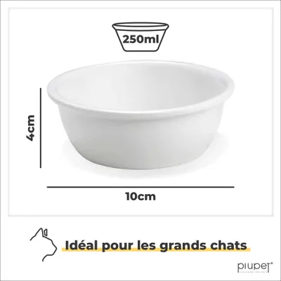 PiuPet Lot de 3 gamelles pour chat