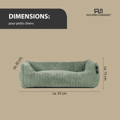 Rohrschneider Lit animal en velours côtelé