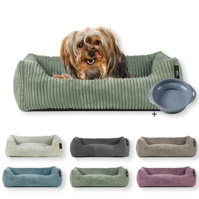 Rohrschneider Lit animal en velours côtelé