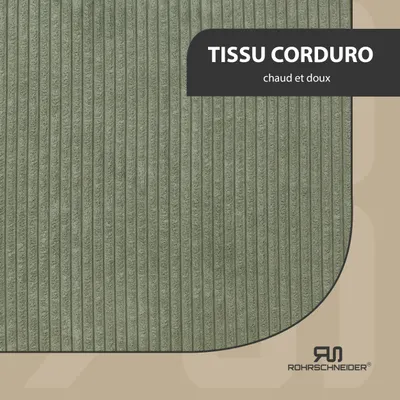 Rohrschneider Lit animal en velours côtelé