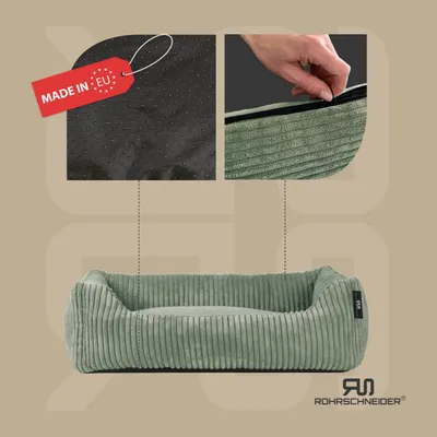 Rohrschneider Lit animal en velours côtelé