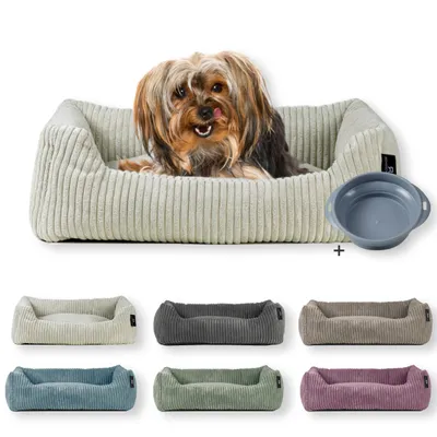 Rohrschneider Lit animal en velours côtelé