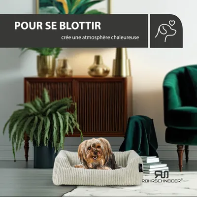 Rohrschneider Lit animal en velours côtelé Rohrschneider Lit animal en velours côtelé
