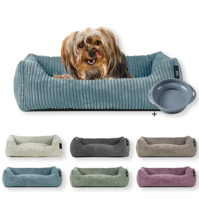 Rohrschneider Lit animal en velours côtelé