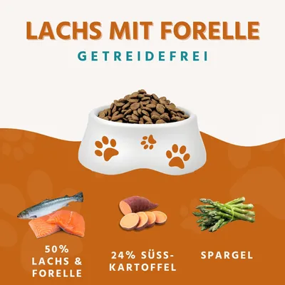 Wildfang® Croquettes Maxi Adult au saumon et à la truite - sans céréales Wildfang® Croquettes Maxi Adult au saumon et à la truite - sans céréales