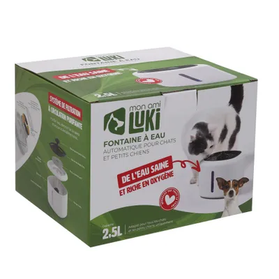 Mon Ami Luki - Fontaine a eau avec filtration chargeur usb