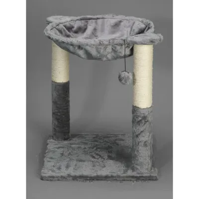 Mon Ami Luki - Arbre a chat arrondi griffoir et jouet integre