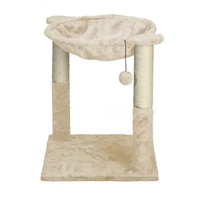 Mon Ami Luki - Arbre a chat arrondi griffoir et jouet integre