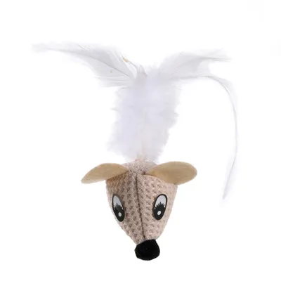Jouet souris funny + plumes