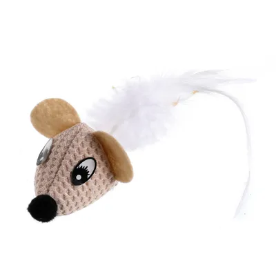 Jouet souris funny + plumes
