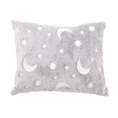 Mon Ami Luki - MATELAS VELOURS GRIS PHOSPHORESCENT 60X45CM X Mon Ami Luki - MATELAS VELOURS GRIS PHOSPHORESCENT 60X45CM X