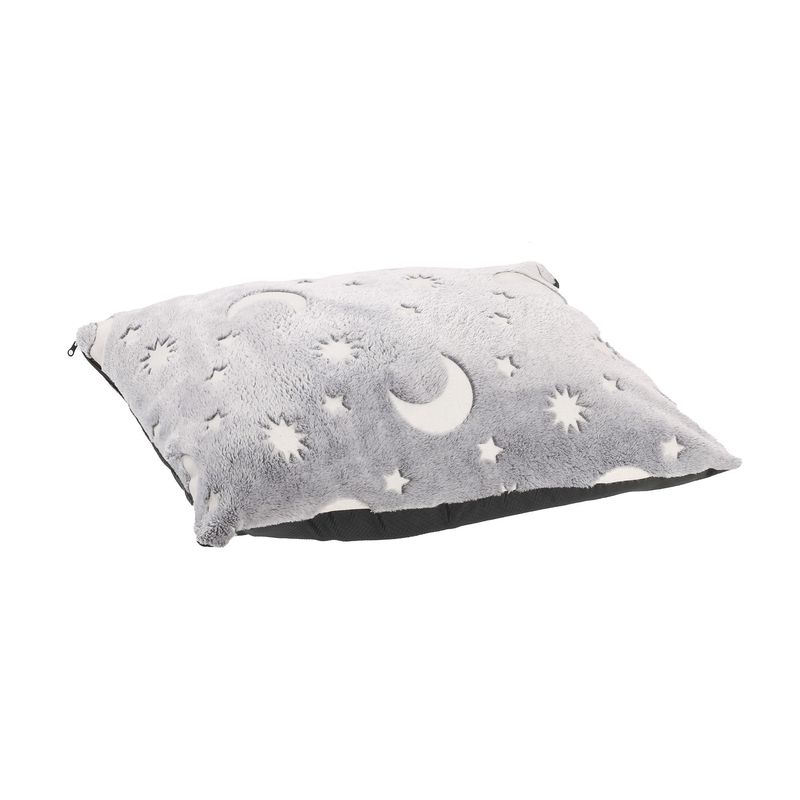 Mon Ami Luki - MATELAS VELOURS GRIS PHOSPHORESCENT 60X45CM X