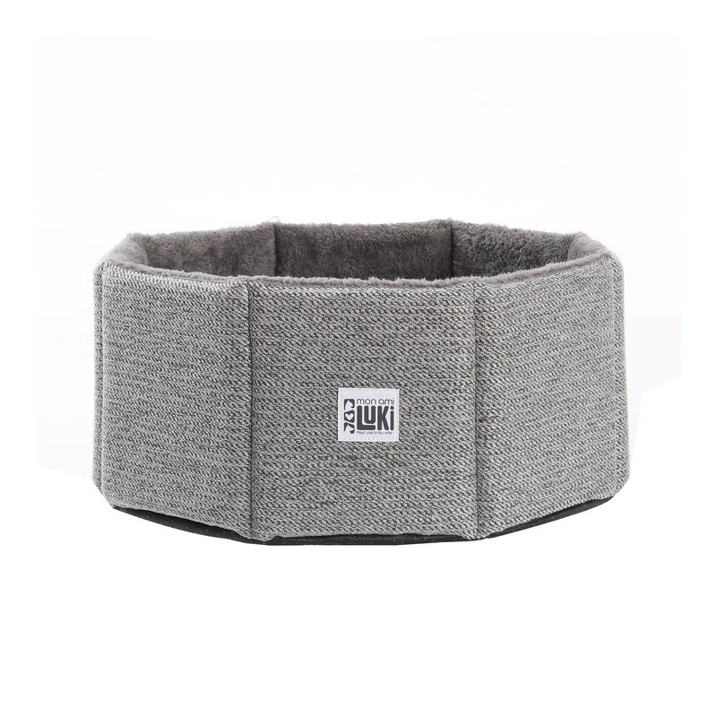 Mon Ami Luki - PANIER ROND - MOUSSE - ANTI-DERAPANT GRIS