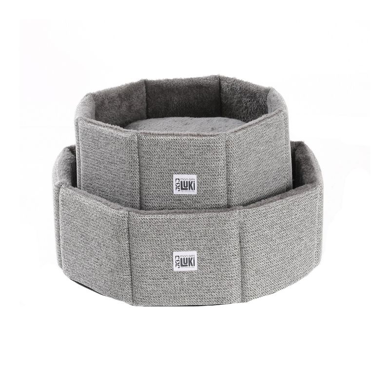 Mon Ami Luki - PANIER ROND - MOUSSE - ANTI-DERAPANT GRIS