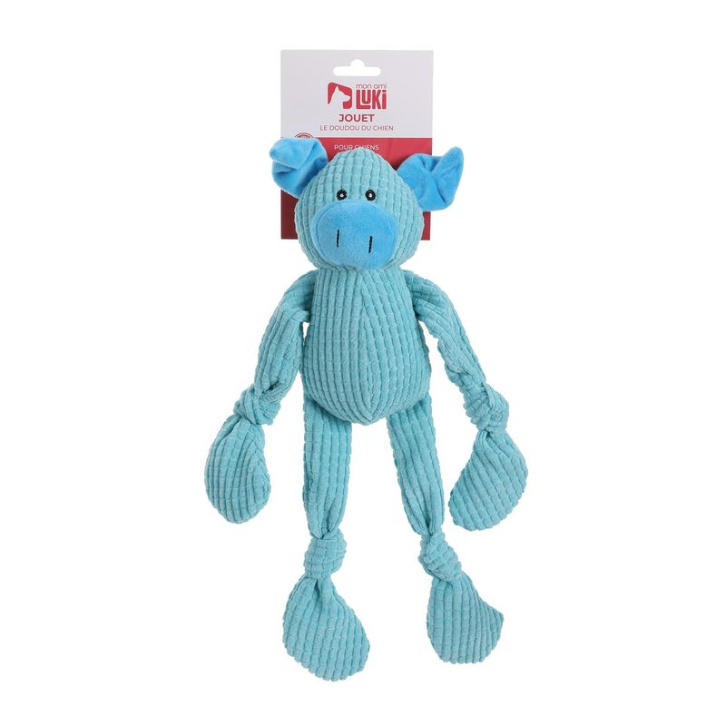Mon Ami Luki - JOUET PELUCHE ET VELOURS VACHE BLEU