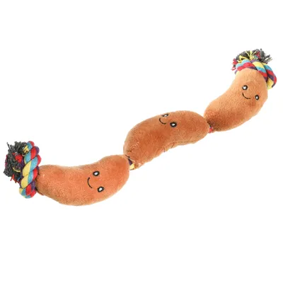 Jouet peluche saucisses