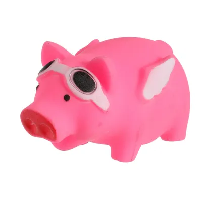 Jouet cochon a lunette  X