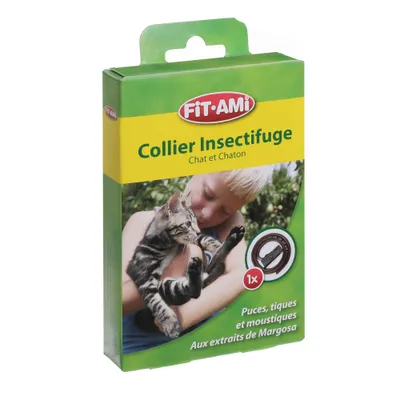 Collier insectifuge chat Collier insectifuge chat