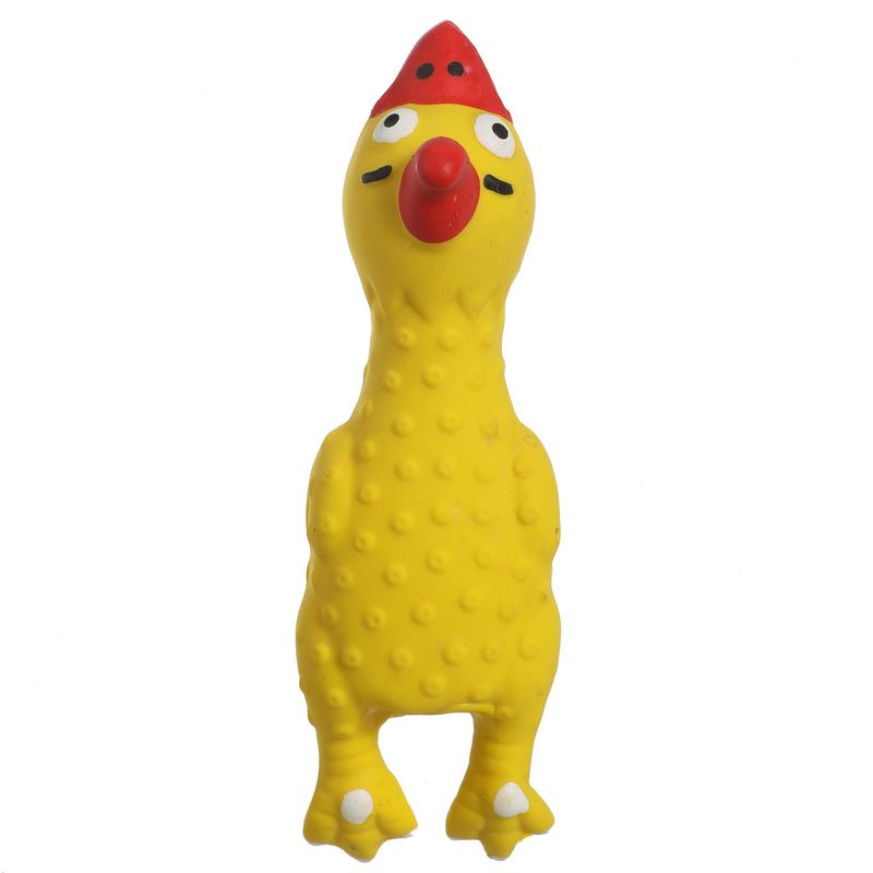 JOUET LATEX POULET PM