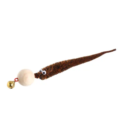 Jouet boule bois + jouet chenille et grelot