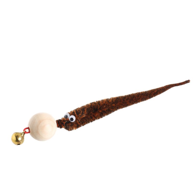 JOUET BOULE BOIS + JOUET CHENILLE ET GRELOT