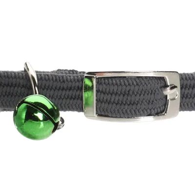 Collier chat nylon elastique et grelot