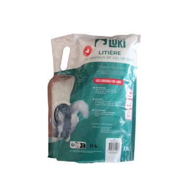 Litiere de silice minerale - super absorbante - nettoyage facile
