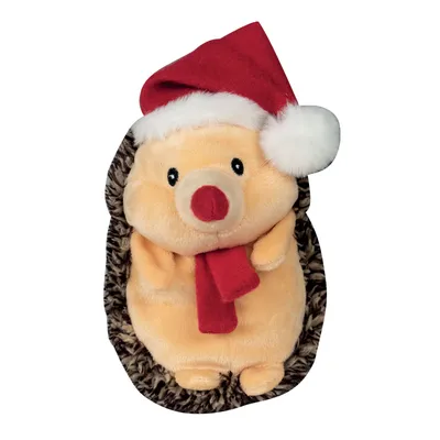 DOOGY Peluche Herisson de Noël : 17 cm