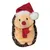 DOOGY Peluche Herisson de Noël : 17 cm