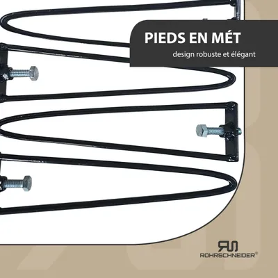 Rohrschneider Canapé pour chien rembourré avec pieds en métal