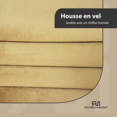 Rohrschneider Canapé pour chien rembourré avec pieds en métal