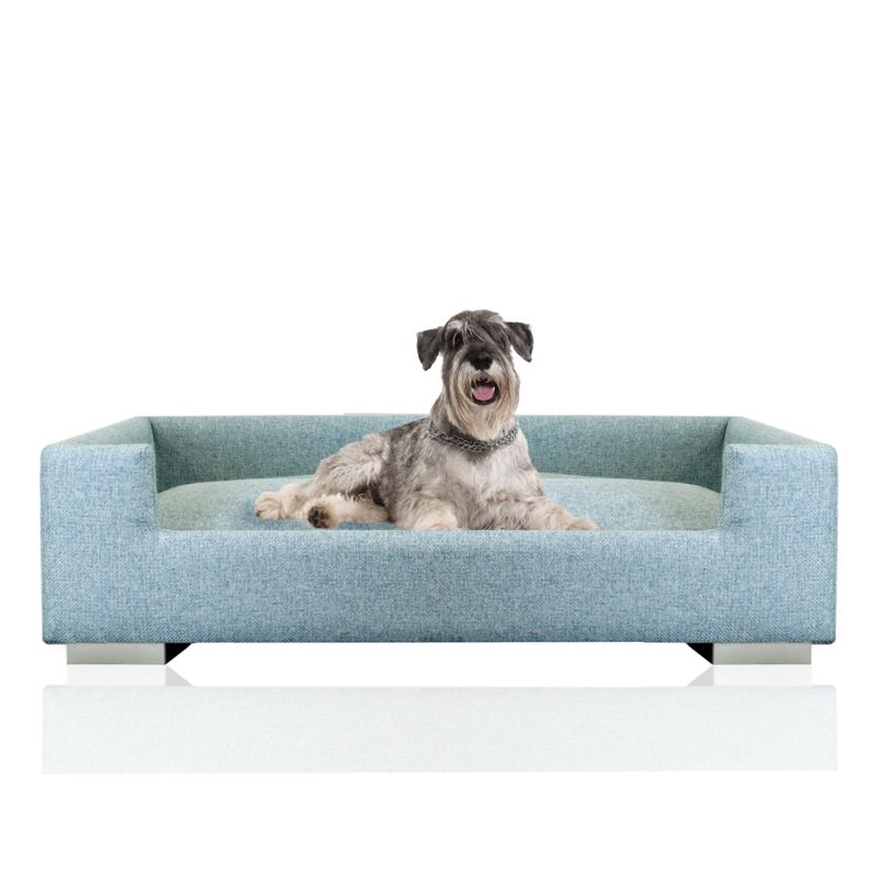 Rohrschneider Gepolstertes Hundesofa mit Füßen in Chromoptik