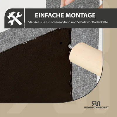 Rohrschneider Gepolstertes Hundesofa mit Holzbeinen
