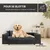 Rohrschneider Canapé pour chien rembourré avec pieds chromés Rohrschneider Canapé pour chien rembourré avec pieds chromés
