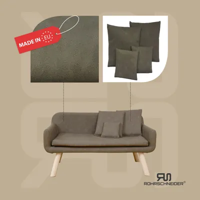 Rohrschneider Gepolstertes Hundesofa mit Holzbeinen