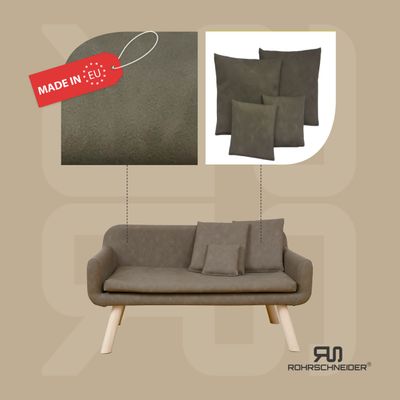 Rohrschneider Canapé pour chien rembourré avec pieds en bois