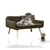 Rohrschneider Canapé pour chien rembourré avec pieds en bois Rohrschneider Canapé pour chien rembourré avec pieds en bois