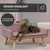 Rohrschneider Gepolstertes Hundesofa mit Holzbeinen