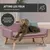 Rohrschneider Canapé pour chien rembourré avec pieds en bois Rohrschneider Canapé pour chien rembourré avec pieds en bois